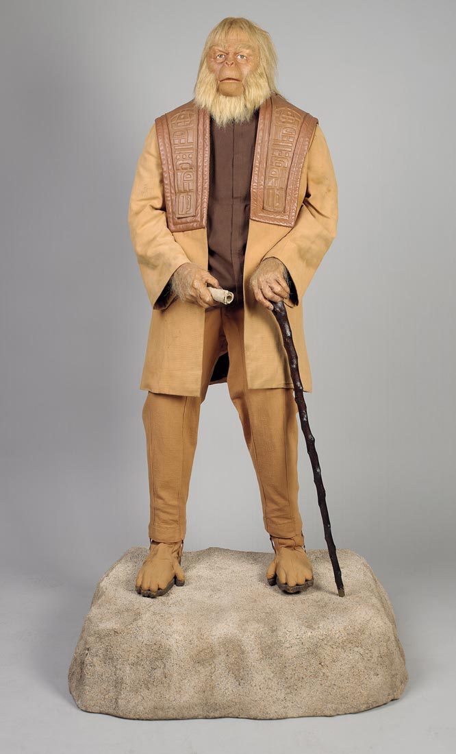 Science Fiction and Fantasy Hall of Fame: figurino usado por Maurice Evans no papel de Dr. Zaius para "Planeta dos Macacos", de 1968 | Foto: Brad Harvey/MoPOP