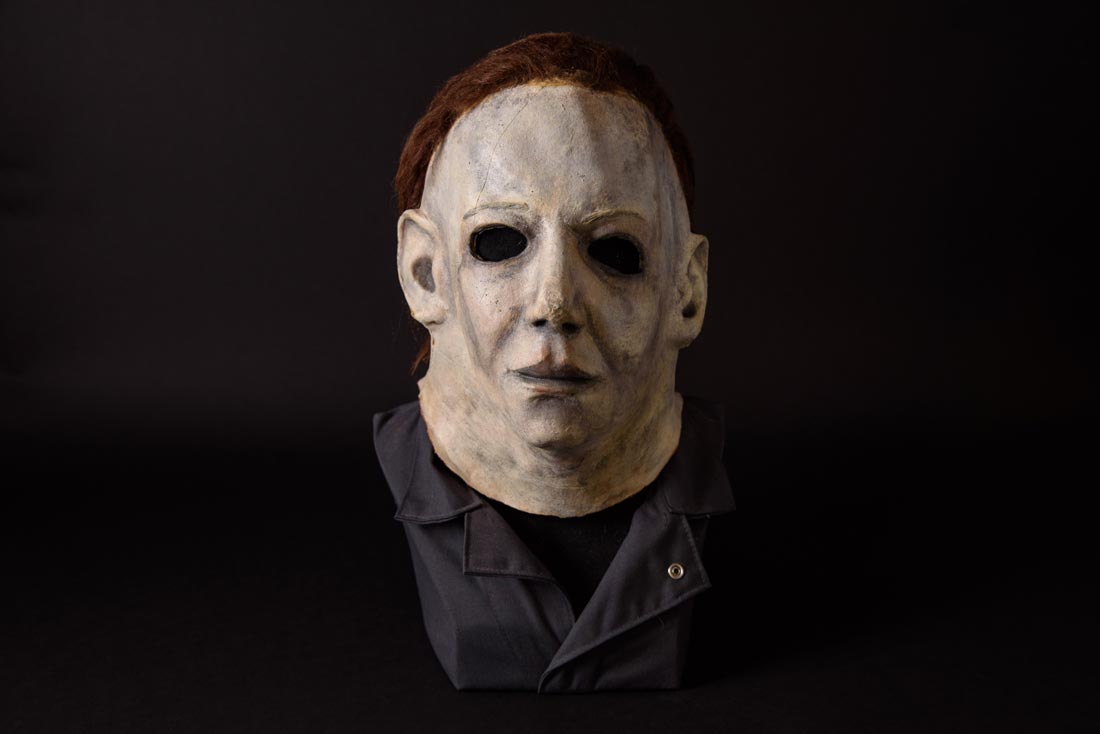 Scared to Death: máscara de Michael Myers usada em "Halloween 6 - A Última Vingança", 1995 | Foto: Brad Harvey/MoPOP