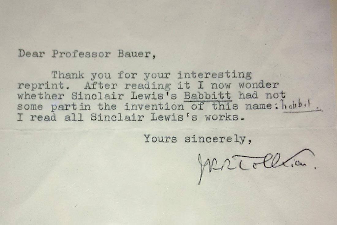Science Fiction and Fantasy Hall of Fame: carta original de J.R.R. Tolkien para um professor da Universidade de Washington | Foto: Carlo Antico