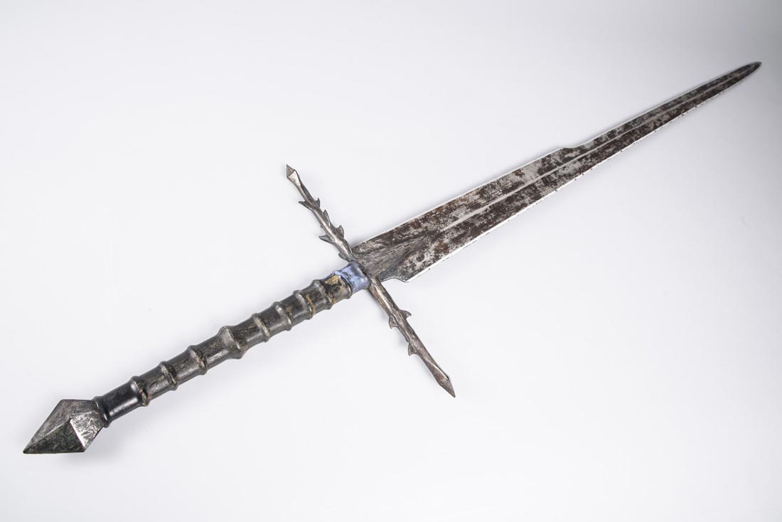 Science Fiction and Fantasy Hall of Fame: espada usada por um dos nove Espectros do Anel na trilogia "O Senhor dos Anéis", entre 2001 e 2003 | Foto: Brad Harvey/MoPOP