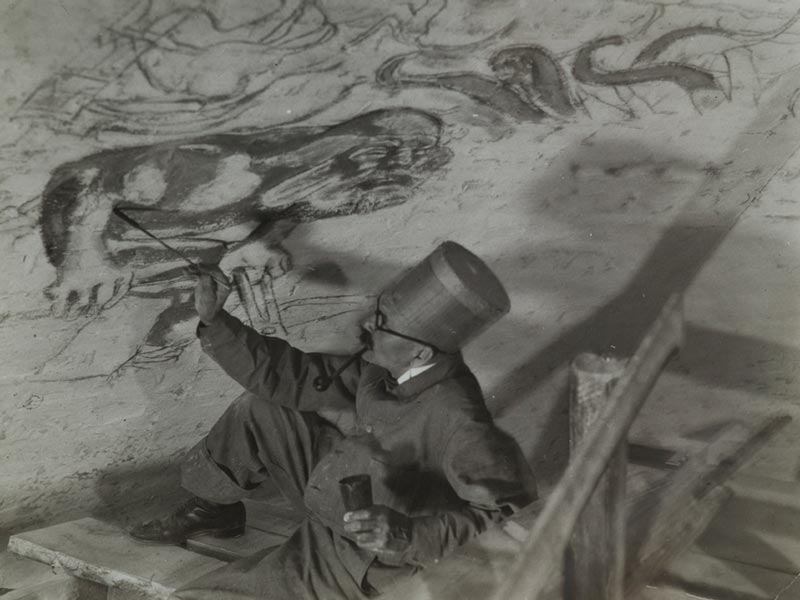 Pintura dos afrescos de Kalevala do Museu Nacional com base nos afrescos da Feira Mundial de Paris | Foto: reprodução