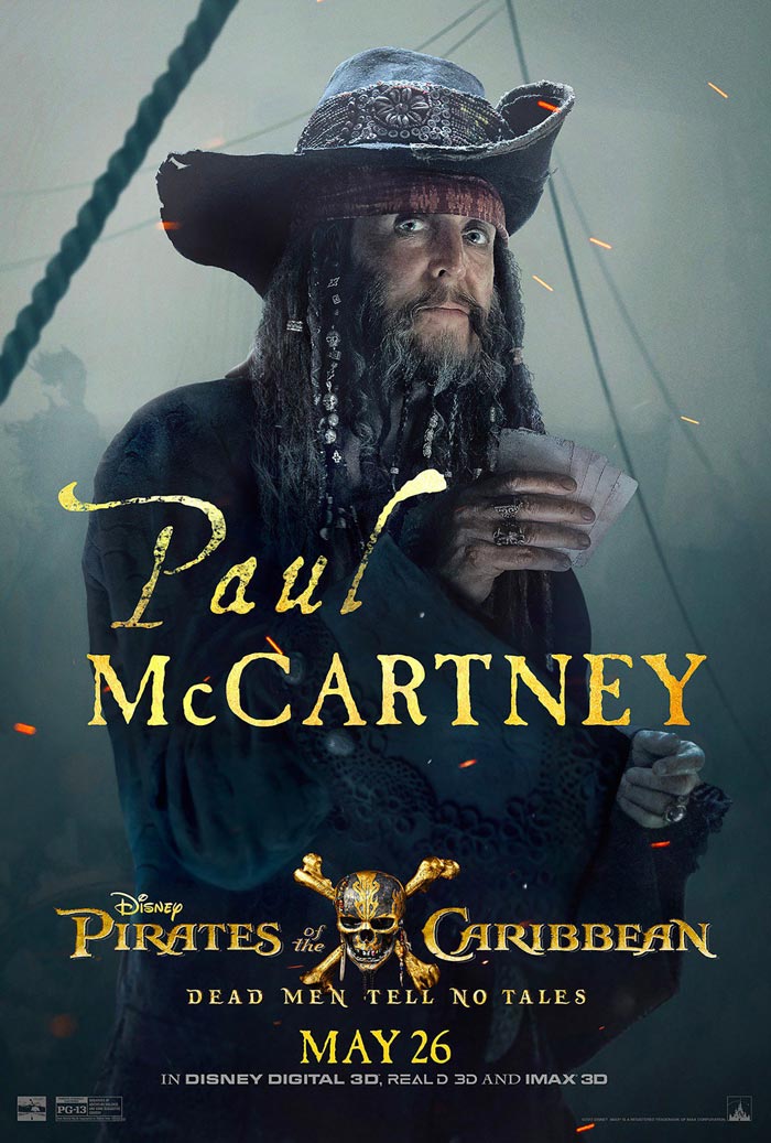 Paul McCartney no novo "Piratas do Caribe" | Foto: divulgação