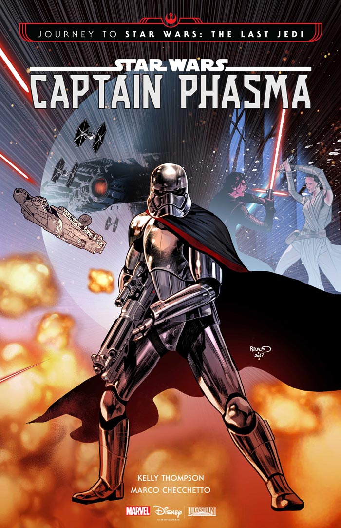 Capitã Phasma, de Star Wars, em quadrinhos | Imagem: divulgação
