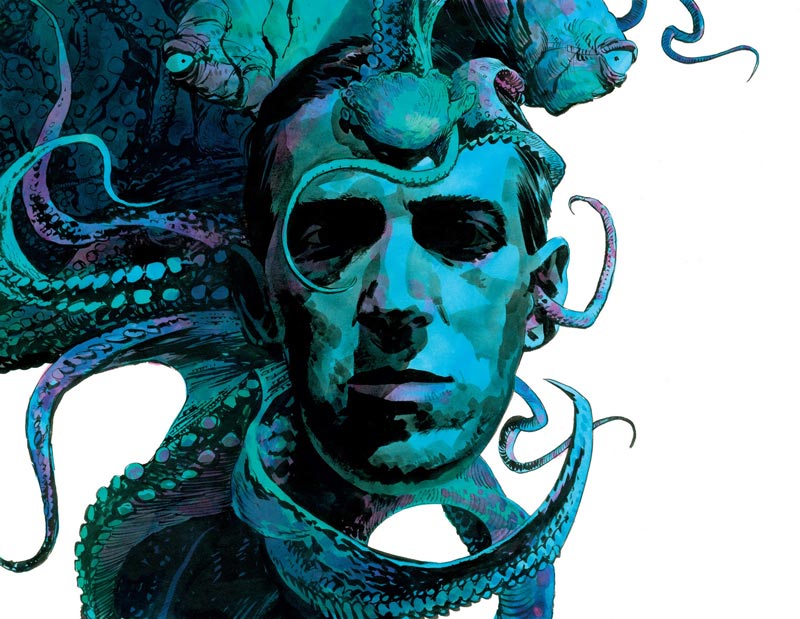 H.P. Lovecraft e Cthulhu, em representação do artista Sean Phillips - www.seanphillips.co.uk