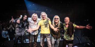 Uriah Heep: Davey Rimmer, Bernie Shaw, Phil Lanzon, Mick Box e Russell Gilbrook | Foto: divulgação