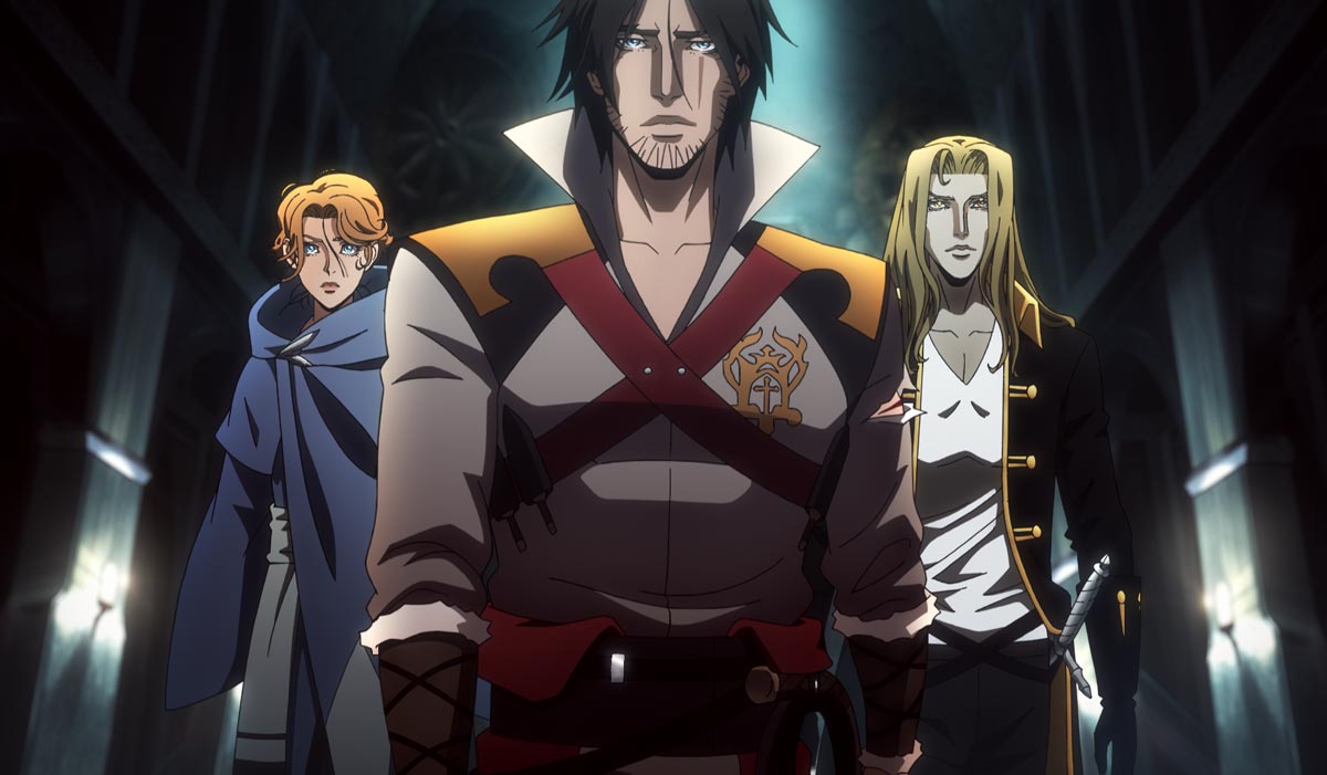 Sypha, Trevor e Alucard | Imagem: reprodução - Netflix