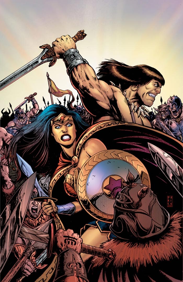 Crossover entre Mulher-Maravilha e Conan tem tudo para ser épico | Imagem: divulgação - Dark Horse