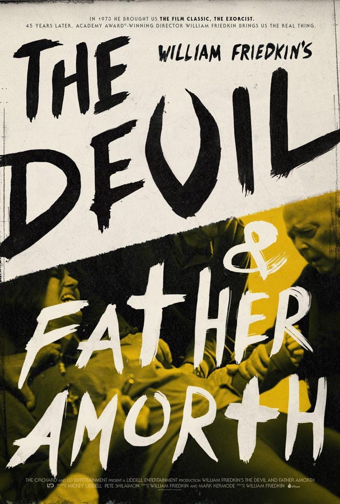 Pôster de "The Devil and Father Amorth" ("O Diabo e o Padre Amorth")