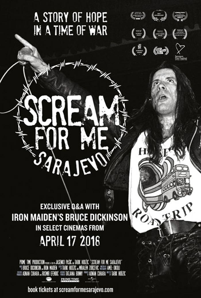 "Scream For Me Sarajevo" será lançado em 17 de abril | Imagem: divulgação