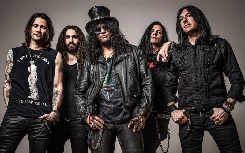 Slash Ft. Myles Kennedy & The Conspirators: Myles Kennedy, Frank Sidoris, Slash, Todd Kerns e Brent Fitz | Foto: divulgação