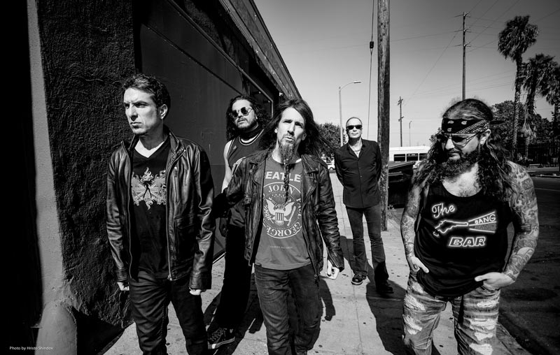 Sons of Apollo: Derek Sherinian, Jeff Scott Soto, Ron "Bumblefoot" Thal, Billy Sheehan e Mike Portnoy | Foto: Hristo Shindov