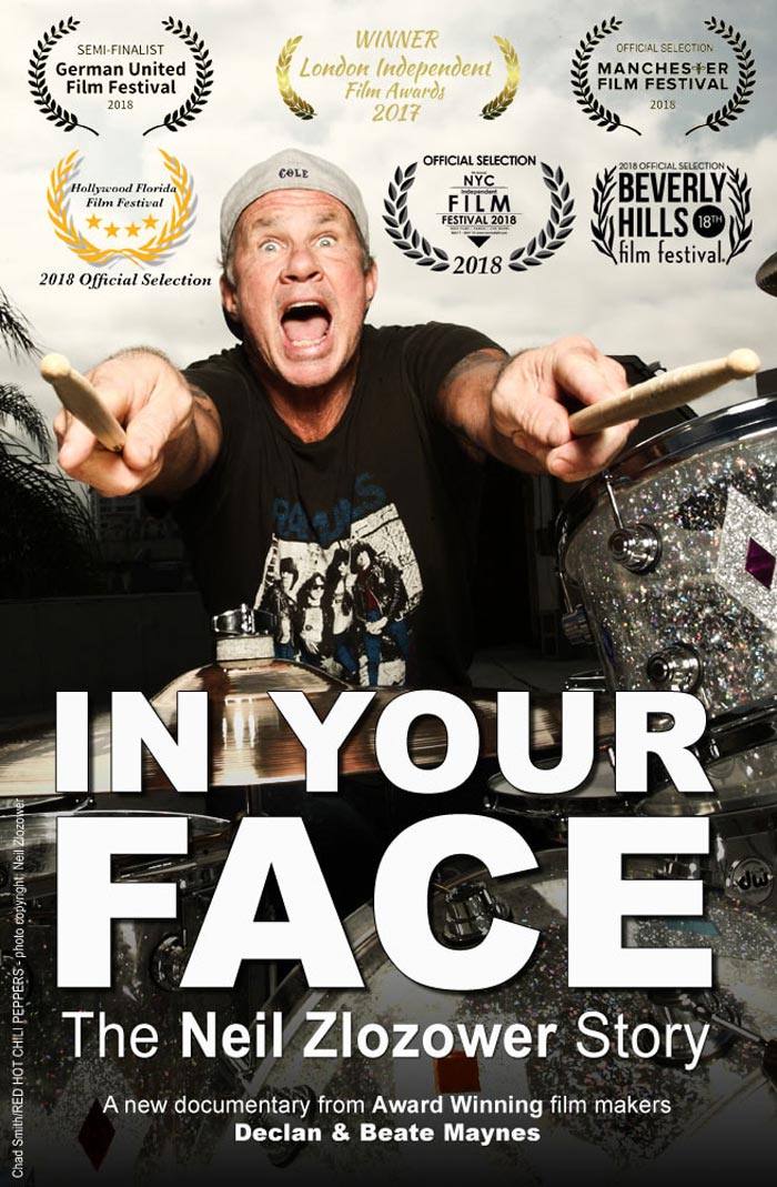 Pôster de "In Your Face - The Neil Zlozower Story"