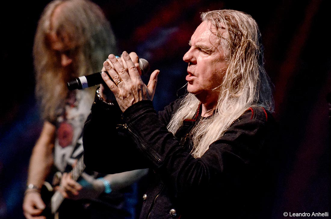 Doug Scarratt e Biff Byford (Saxon) | Foto: Leandro Anhelli